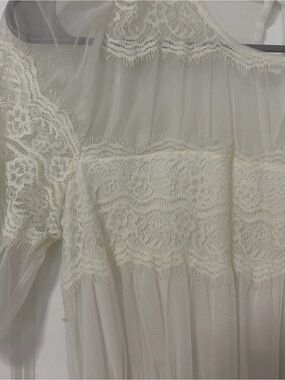 Forever 21 Ivory Lace Mini Dress